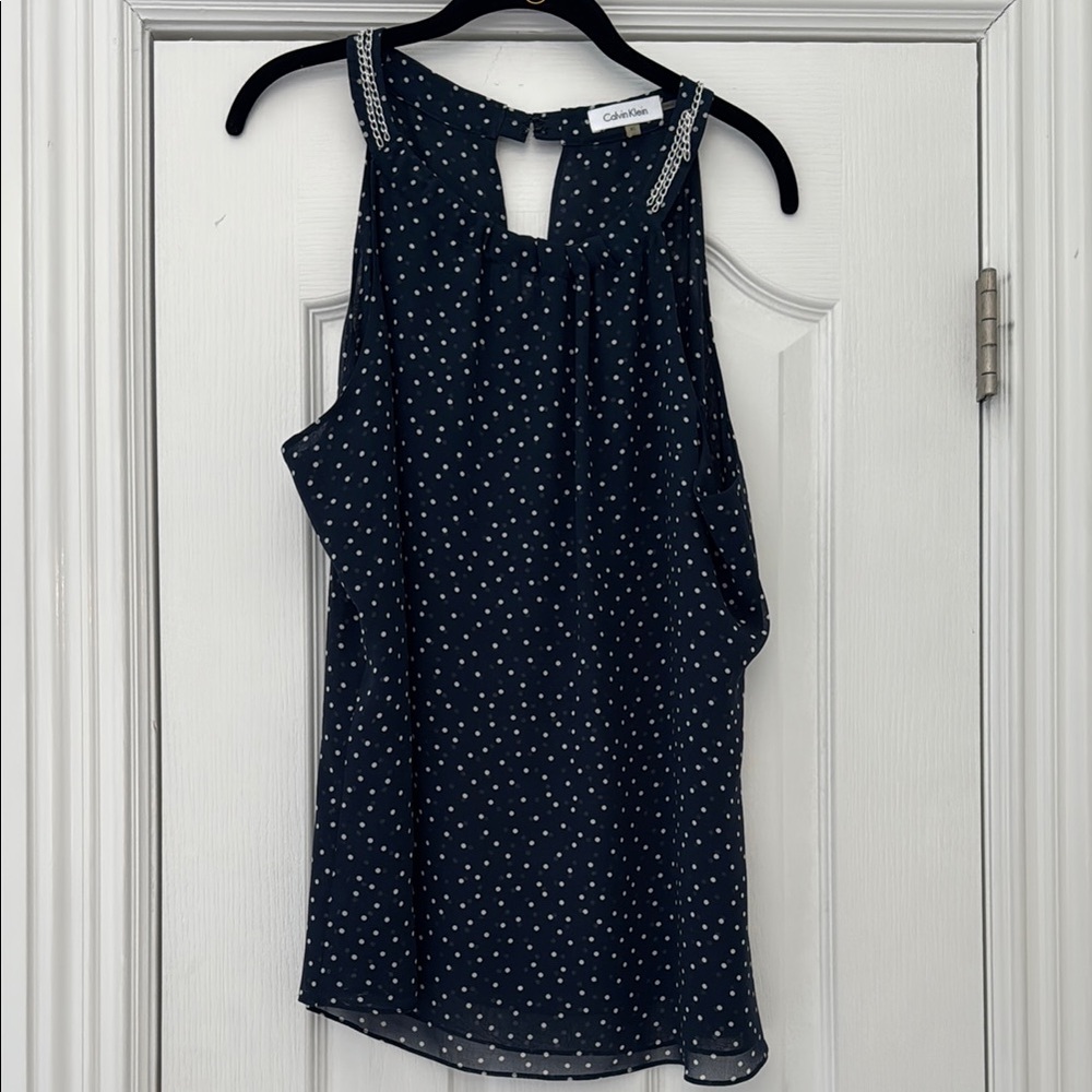 Calvin Klien Vintage Polka Dot Top XL